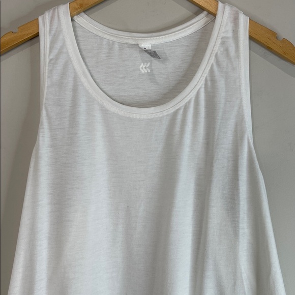 All in Motion Flowy Racerback Activewear Tank Top White Loose Fit Size L - Picture 4 of 10